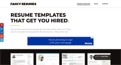 Desktop Screenshot of fancy-resumes.com