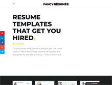 Tablet Screenshot of fancy-resumes.com